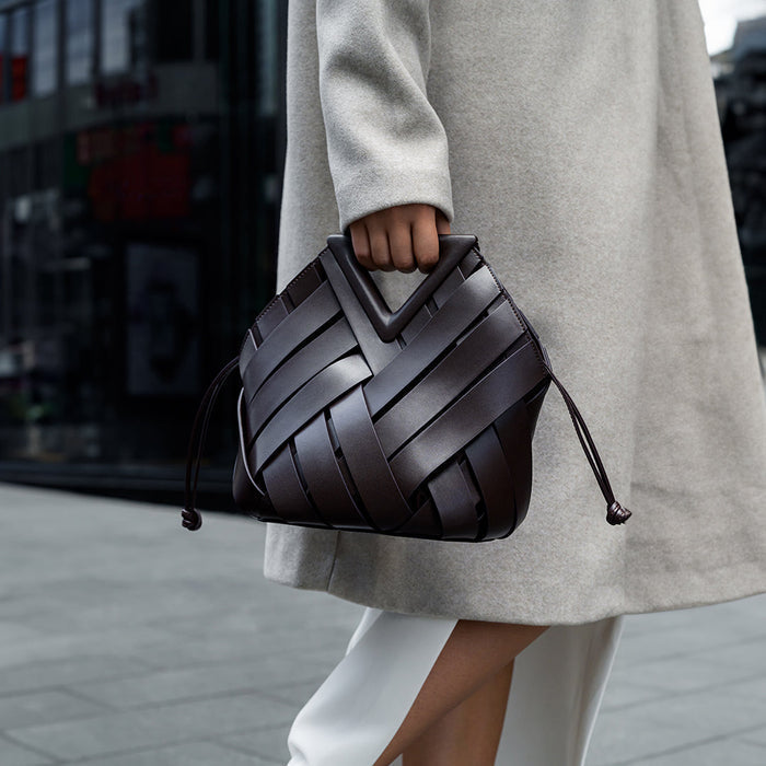 Woven Genuine Leather Lancaster Bag