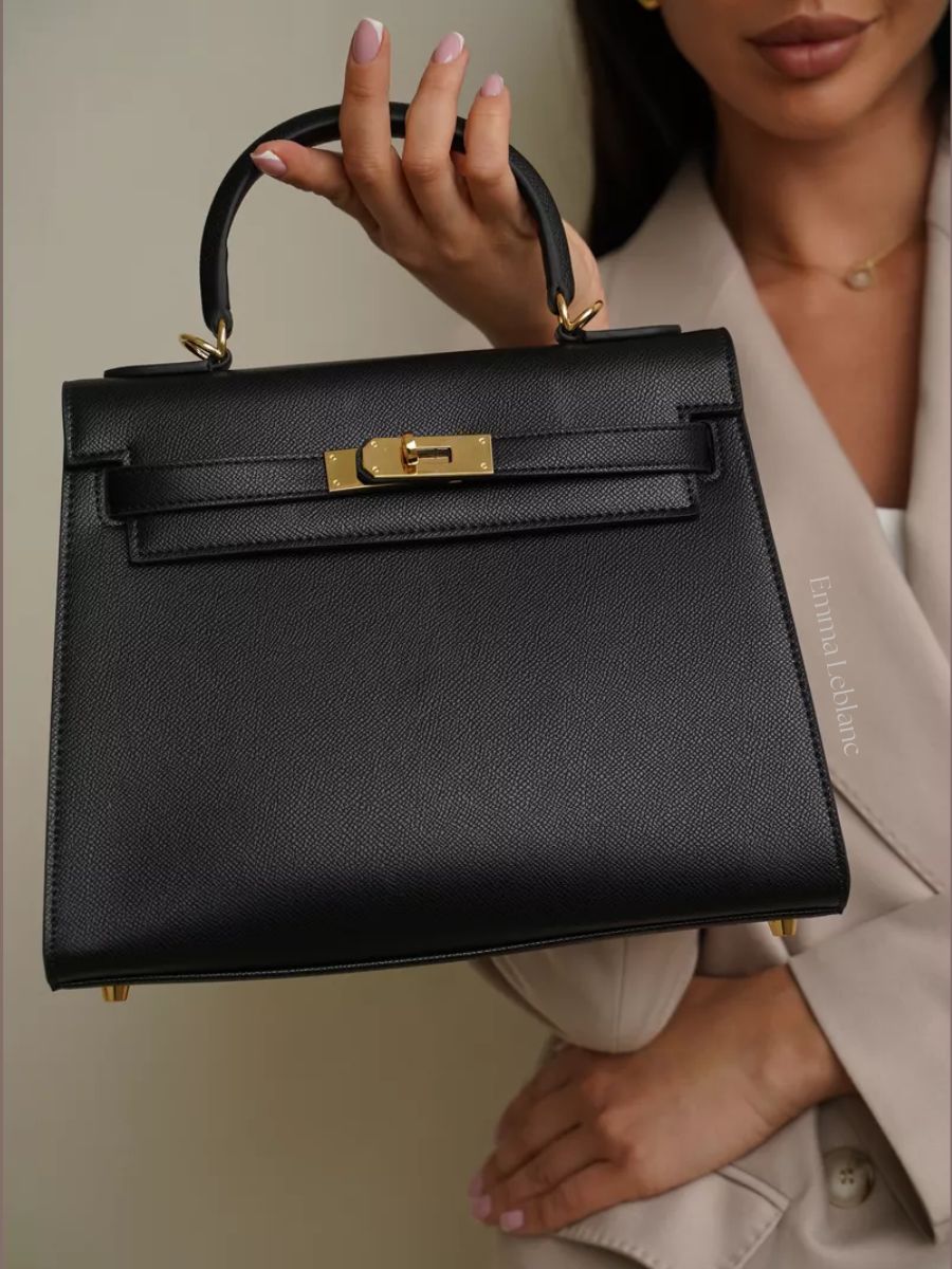 Classic Medium Genuine Leather Madrid Bag – Gold Hardware