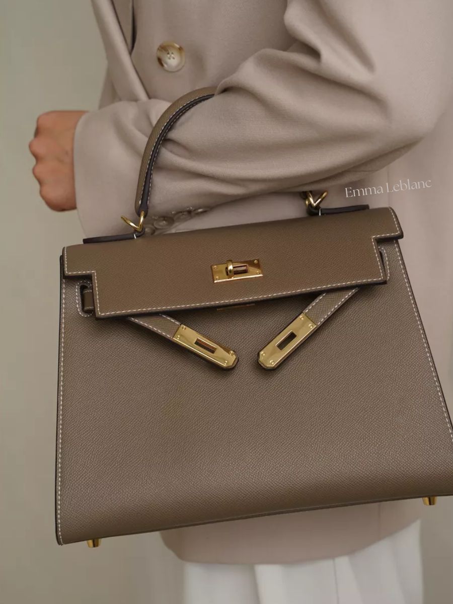 Classic Medium Genuine Leather Madrid Bag – Gold Hardware