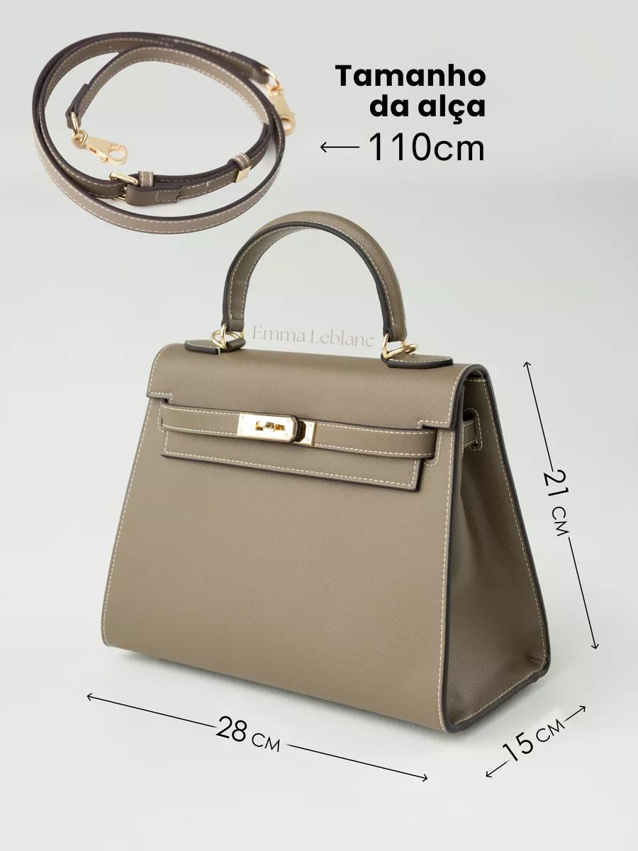 Classic Medium Genuine Leather Madrid Bag – Gold Hardware