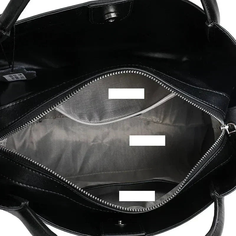 Adriana Croco Medium Genuine Leather Bag