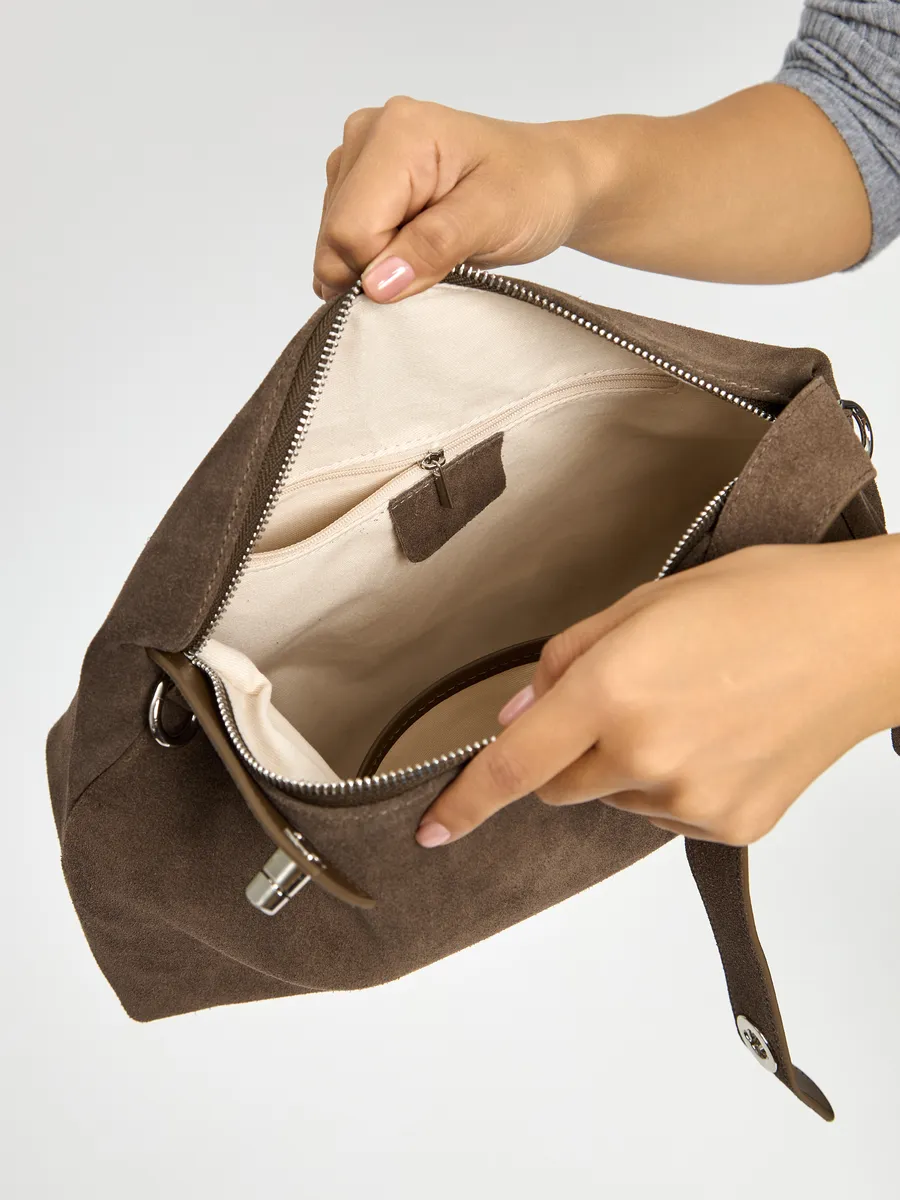 Shoulder Nubuck Leather Austin Bag