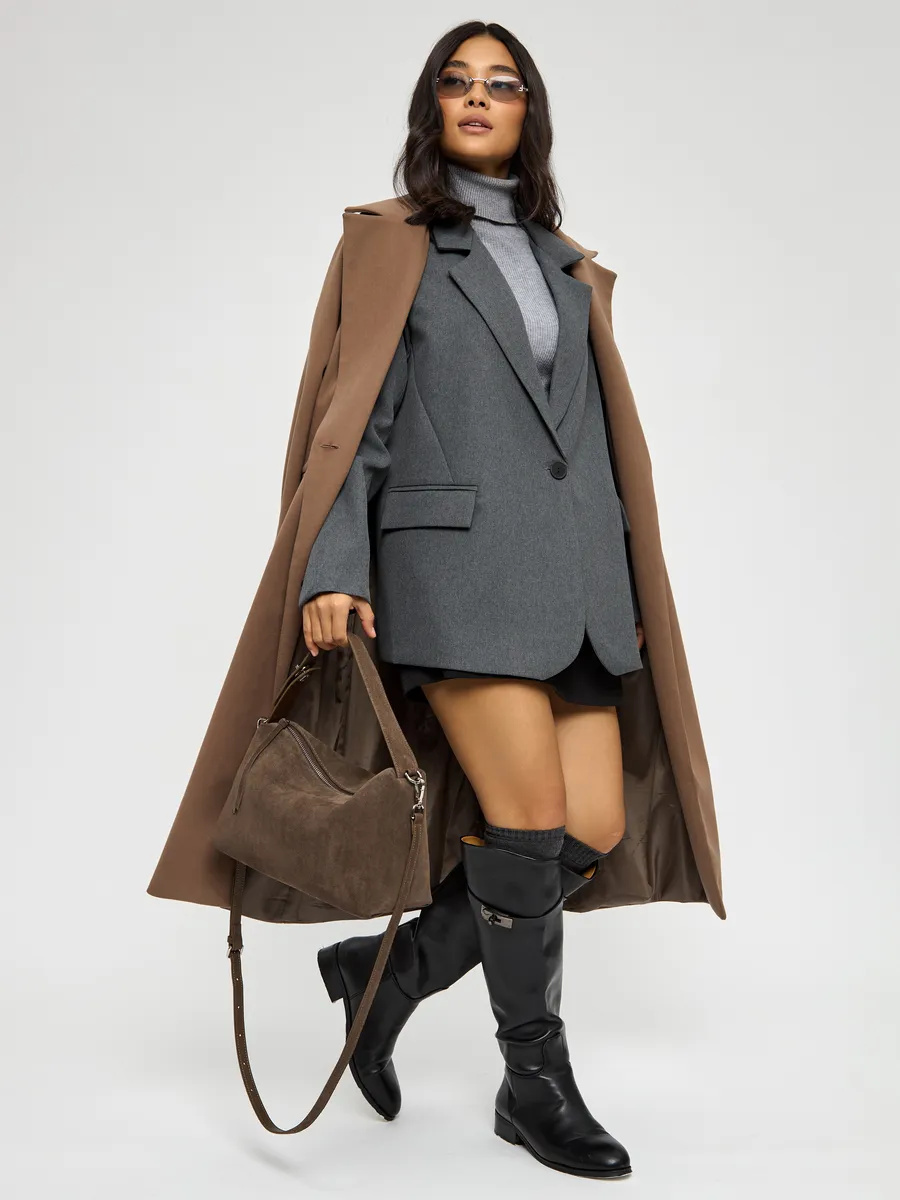 Shoulder Nubuck Leather Austin Bag