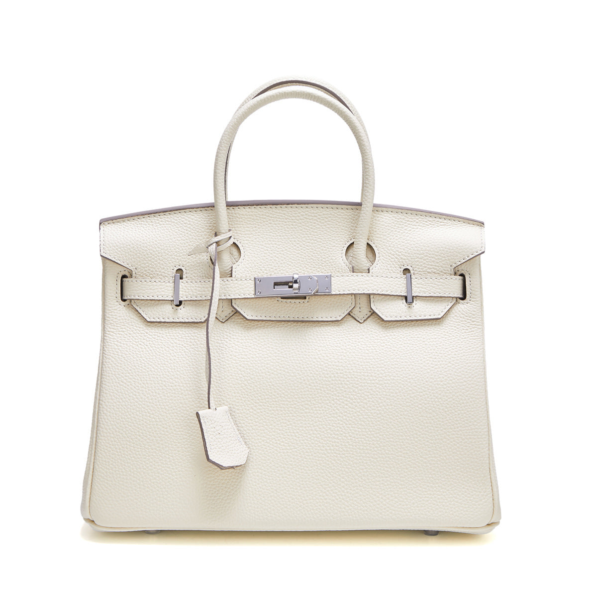 Classic Medium Genuine Leather Barcelona Bag – Silver Hardware