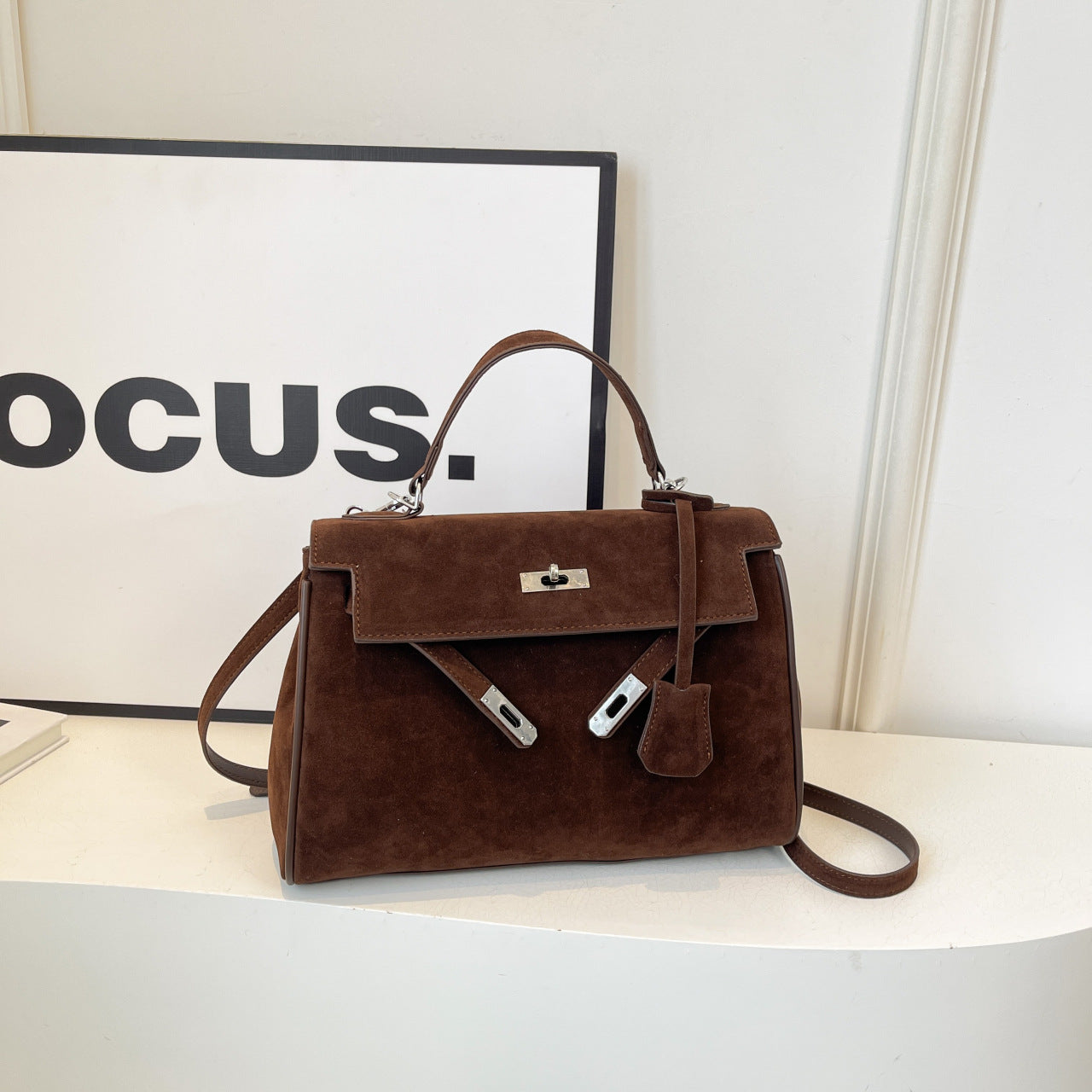 Classic Medium Suede Madrid Bag