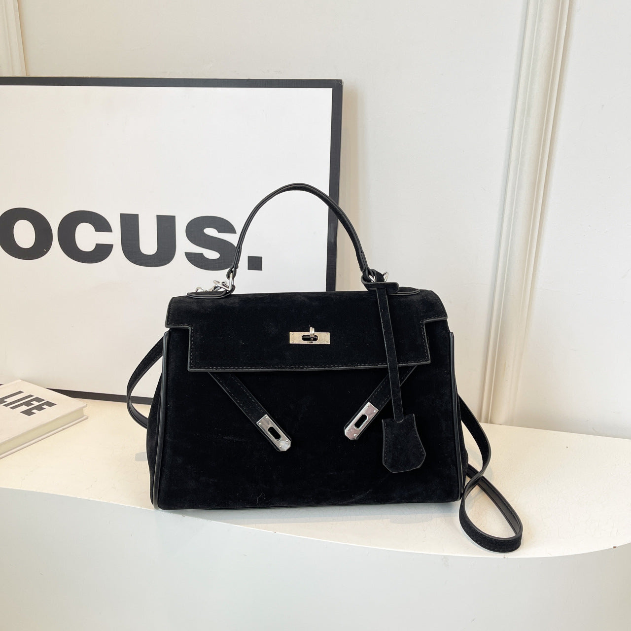 Classic Medium Suede Madrid Bag