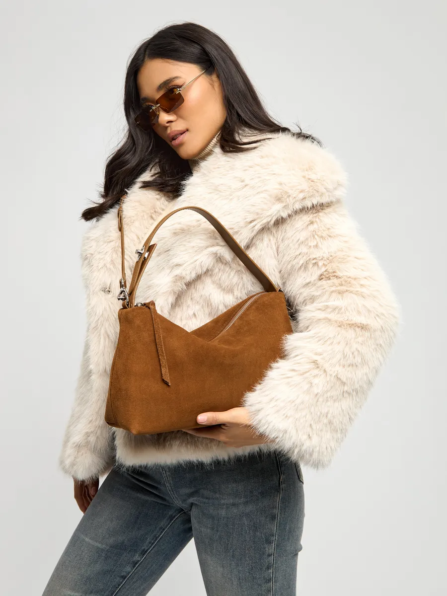 Shoulder Nubuck Leather Austin Bag