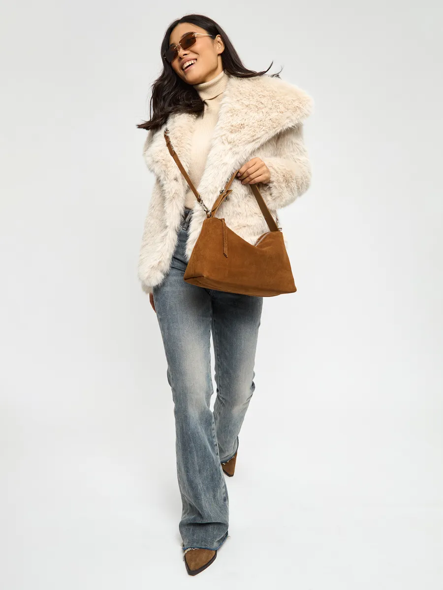 Shoulder Nubuck Leather Austin Bag
