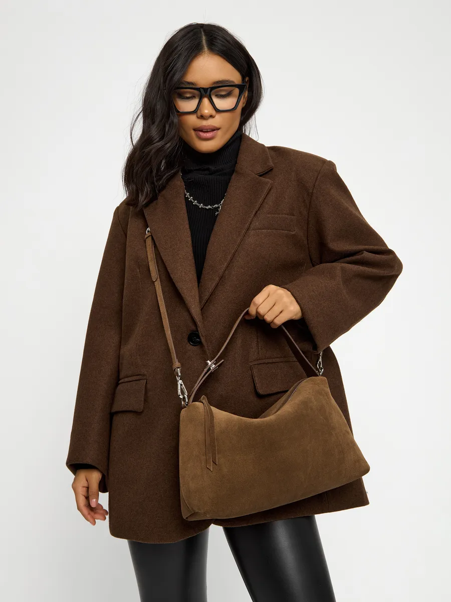 Shoulder Nubuck Leather Austin Bag