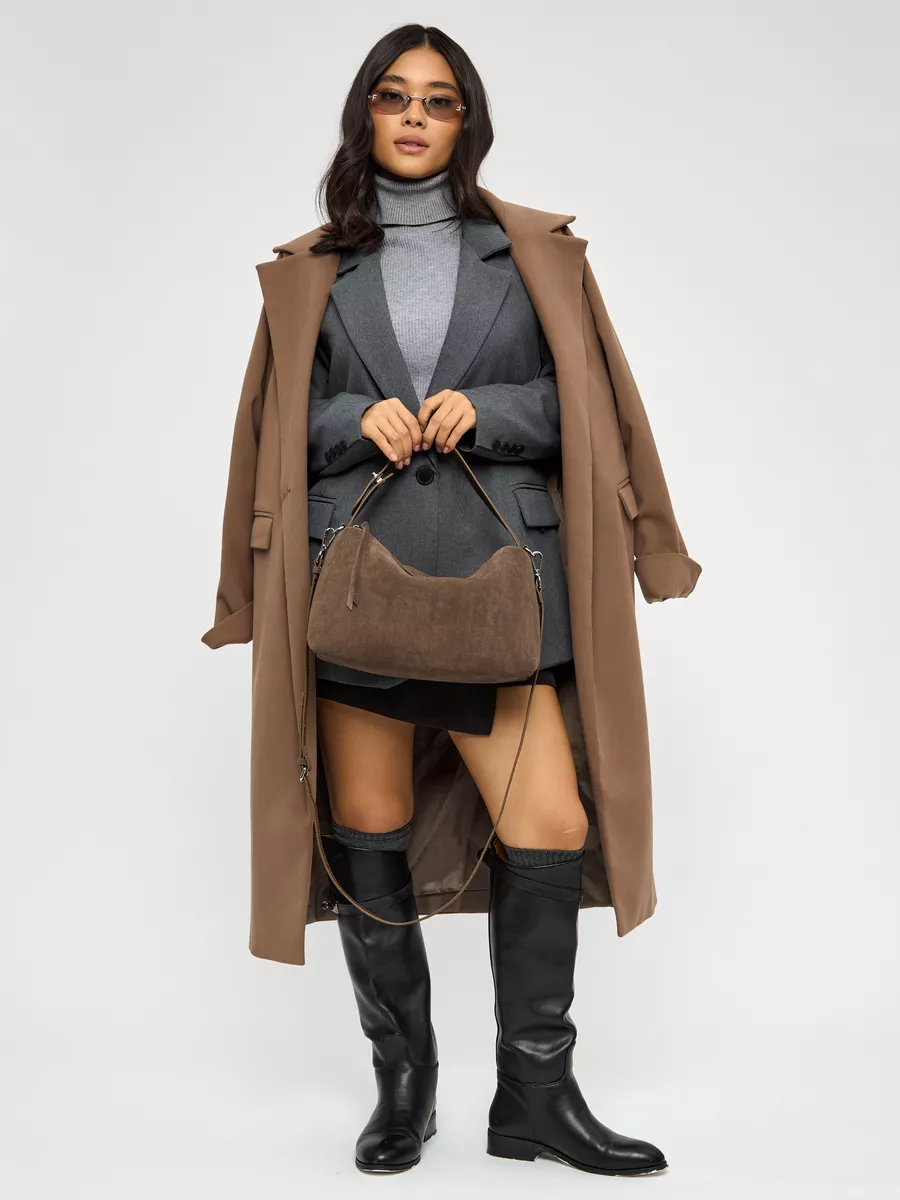 Shoulder Nubuck Leather Austin Bag