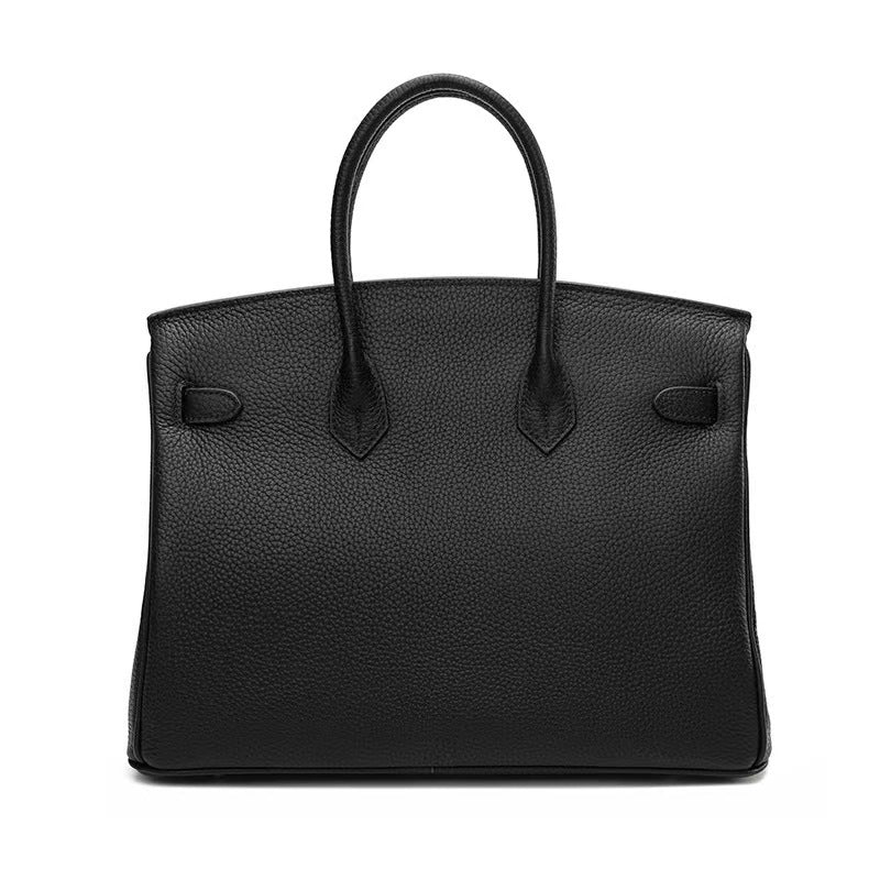 Classic Medium Genuine Leather Barcelona Bag – Silver Hardware