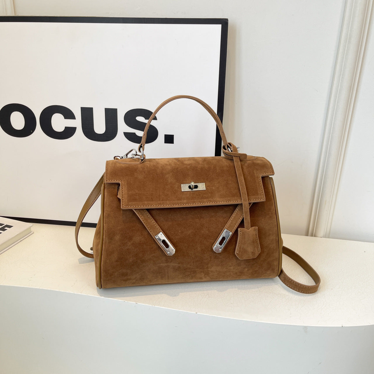 Classic Medium Suede Madrid Bag
