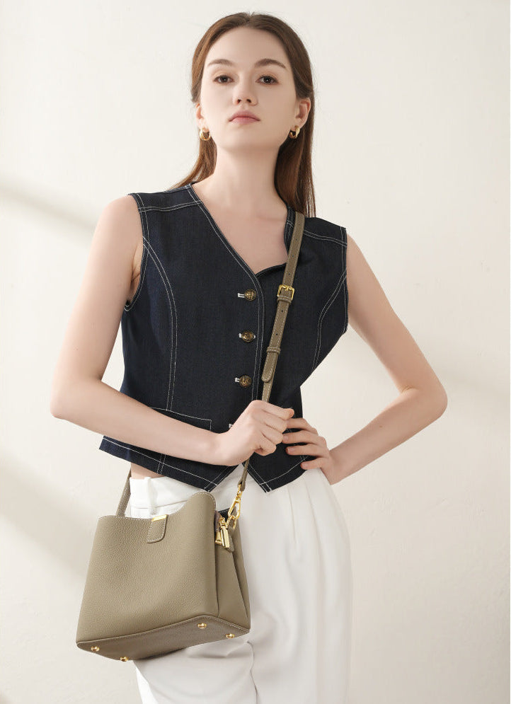 Bucket Genuine Leather Munich Bag