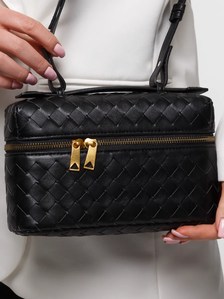Small Woven Manila Bag
